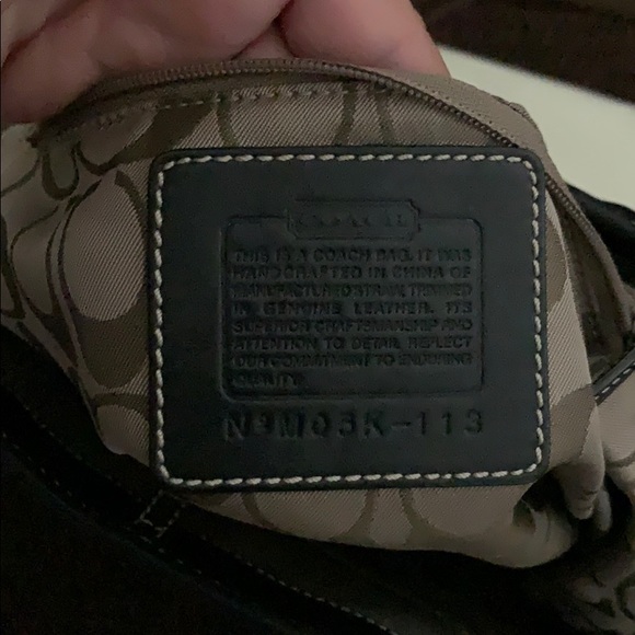 ‼️SALE‼️ Basket / Leather Coach Purse with Dust Cover - Picture 5 of 7